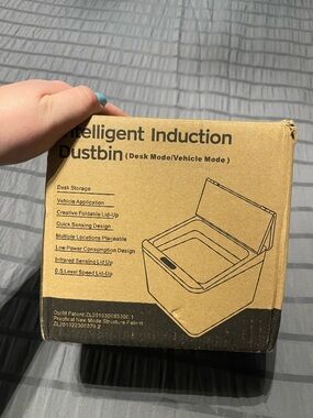 Intelligent Induction Dustbin - Compact Sensor Trash Can